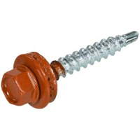 Homefix Profielplaatschroef Vz 6K Koper Ral8004 4.8X35 | 16 stuks - 6701.21.30060