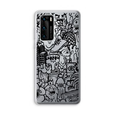 Vexx Black Mixtape: Huawei P40 Transparant Hoesje