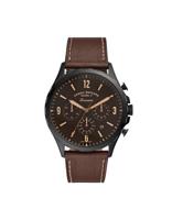 Fossil Heren Forrester chronograaf chronograaf zwartkleurig roestvrijstalen horloge FS5608