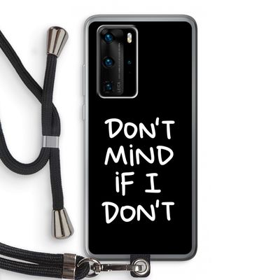 Don't Mind: Huawei P40 Pro Transparant Hoesje met koord