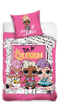 LOL Surprise! Dekbedovertrek I'm a Queen 140 x 200 cm - Katoen - 70 x 90 cm