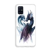 Yin Yang Dragons: Galaxy A51 4G Transparant Hoesje