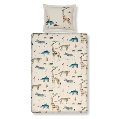 Vandyck wild animals cream tan Dekbedovertrek