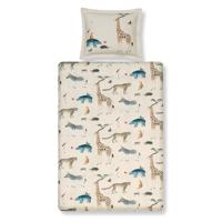 Vandyck wild animals cream tan Dekbedovertrek