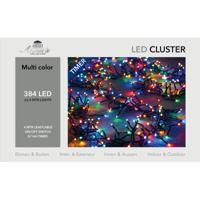 Kerstverlichting - 384 leds - gekleurd - 2,4 meter - clusterverlichting