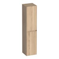 Brauer Inspire - Hoge Kast - 160 cm - 2 Deuren - Greeploos - Links of Rechtsdraaiend - Lamellen Eiken Naturel