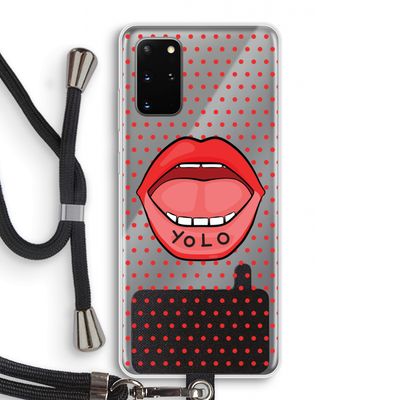 Yolo Denise: Samsung Galaxy S20 Plus Transparant Hoesje met koord