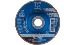 PFERD 67604100 PFF 100 A 40 SG STEELOX/16,0 Lamellenschijf Diameter 100 mm Boordiameter 16 mm RVS, Staal 10 stuk(s)