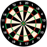 Dartbord Bierviltjes onderzetters - 25x stuks - feestartikelen - versiering - darten thema Dartbord Bierviltjes onderzetters - 25x stuks - feestartikelen - versiering - darten thema