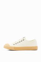 Lage canvas sneakers - WHITE - 43