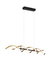 Trio Design led hanglamp Sequence zwart met goud 341810208