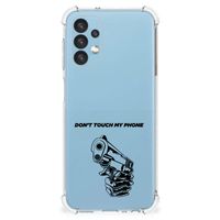 Samsung Galaxy A13 (4G) Anti Shock Case Gun Don't Touch My Phone - thumbnail