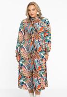 Yoek Jurk met gesmokte hals FUNKY | Multi | Maat 46/48
