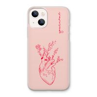 Blooming Heart: iPhone 13 mini Transparant Hoesje