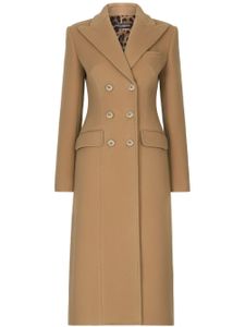 Dolce & Gabbana double-breasted midi coat - Tons neutres