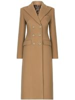 Dolce & Gabbana double-breasted midi coat - Tons neutres - thumbnail