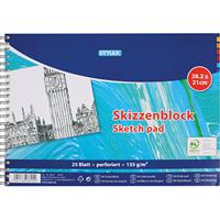 Stylex Schetsboek A4 25vel 140gr