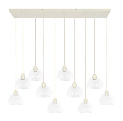 Light & Living Hanglamp 'Bisho' 10-lamps, kleur Crème