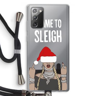 Came To Sleigh: Samsung Galaxy Note 20 / Note 20 5G Transparant Hoesje met koord