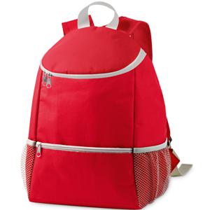 Koeltas rugtas/rugzak 28 x 14 x 34 cm - 10 liter - Rood - Koeltassen - Koelrugzak