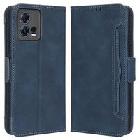 Cardholder Series Motorola Moto S30 Pro/Edge 30 Fusion Portemonnee Hoesje - Blauw