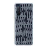 Marrakech Zigzag: Sony Xperia 5 II Transparant Hoesje