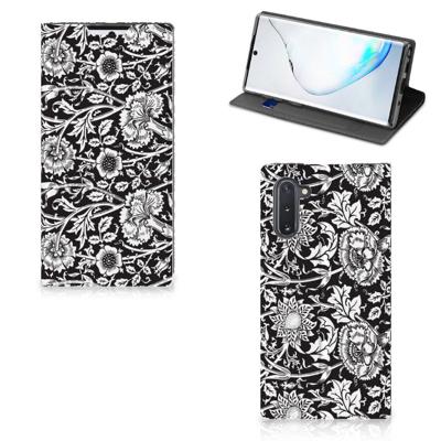 Samsung Galaxy Note 10 Smart Cover Black Flowers Samsung Galaxy Note 10 Smart Cover Black Flowers