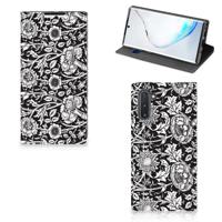 Samsung Galaxy Note 10 Smart Cover Black Flowers