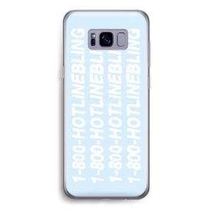 Hotline bling blue: Samsung Galaxy S8 Transparant Hoesje