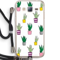 Sanseveria: Samsung Galaxy J3 (2016) Transparant Hoesje met koord