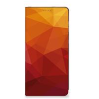 Stand Case voor Motorola Moto G14 Polygon Red - thumbnail