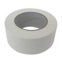 Witte ducttape op rol 50mm x 50 meter   -