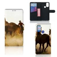 Alcatel 1S (2021) | Telefoonhoesje | Met pasjeshouder | Design Cowboy