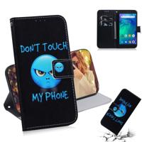 Woede patroon gekleurde tekening horizontale Flip lederen case voor Xiaomi Redmi gaan met houder & card slots & portemonnee