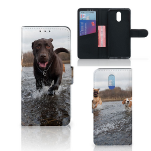 Nokia 2.3 Telefoonhoesje met Pasjes Honden Labrador