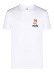 Moschino t-shirt en coton à logo imprimé - Blanc