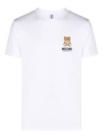 Moschino t-shirt en coton à logo imprimé - Blanc