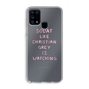 Christian Grey: Samsung Galaxy M31 Transparant Hoesje