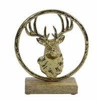 Ornament hert L goud