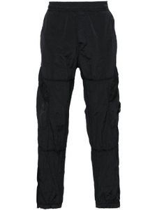 Stone Island pantalon de jogging à patch logo - Noir