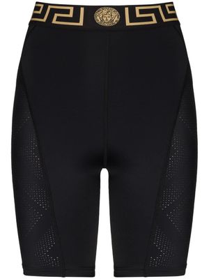 Versace short à taille Greca - Noir