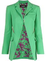 DSQUARED2 blazer à découpes - Vert