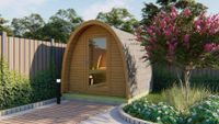 POD sauna Tolva 260x480 cm Thermowood- Boogdak- Hout- Tuindeco