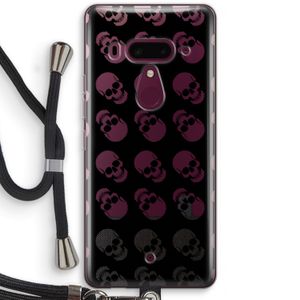 Musketon Skulls: HTC U12+ Transparant Hoesje met koord