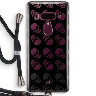 Musketon Skulls: HTC U12+ Transparant Hoesje met koord