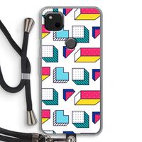 8-bit N°7: Pixel 4a Transparant Hoesje met koord