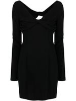 Blumarine robe courte à dos ouvert - Noir