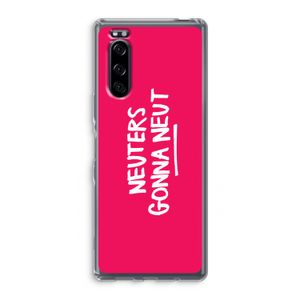 Neuters (roze): Sony Xperia 5 Transparant Hoesje