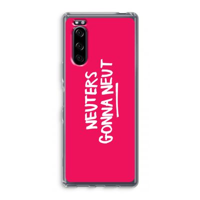 Neuters (roze): Sony Xperia 5 Transparant Hoesje