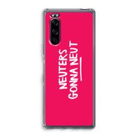 Neuters (roze): Sony Xperia 5 Transparant Hoesje
